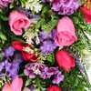 Artificial Flower Wreath Wreath with Lilacs Hyacinths Hydrangeas Spring Summer