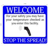 Stop the Spread Temperature Checkpoint - Adhesive Vinyl Decal 14x12in