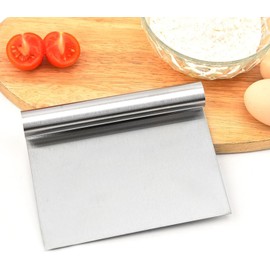 GM Vegetable Scoop Cooking Shovel Universal Aid Spatula Collecting Plate for Vegetables Stainless Steel