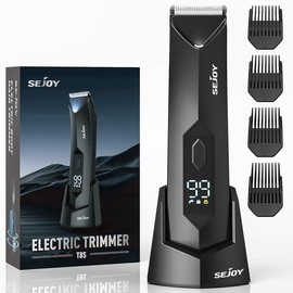 SEJOY Manscape Groin Hair Trimmer Waterproof Men's Electric Ball Trimmer, Adjustable Body Shaver Groomer with Comfort & Easy-to-Use Design clipper clippers  men