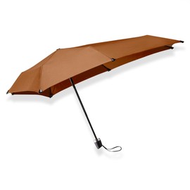 Senz° Mini Windproof Umbrella, Manual Folding, 91 x 91 cm - Sudan Brown