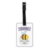 Gift Base Beware Crazy Bee Lady Visual Luggage Tag with