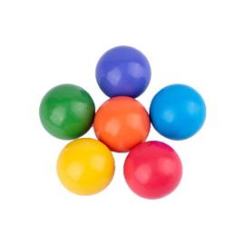 GERUI 6 X Wooden Balls Rainbow Rainbow Balls Funny Kids Toys Kids Educational Educational Toys Preschool Learning Material for Kids