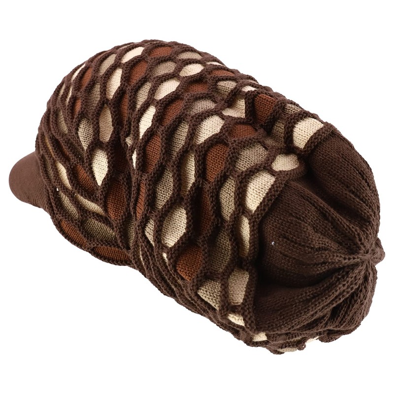 Armycrew Rasta RGY Dreadlock Reggae Cotton Oversize Long Beanie Visor