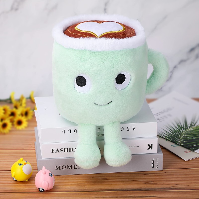 Latte Plush Toy, Cuddly Coffe Cup Doll, Soft Fluffy Toyfor