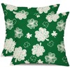 DFXSZ St Patricks Day Pillow Covers 18x18 Happy St Patricks