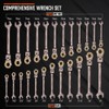HORUSDY 24-Piece Flex-Head Ratcheting Wrench Set | Metric and SAE
