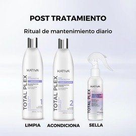 Kativa Total Plex Bond Repair | Shampoo to Maintain Hair Bonds | Repairs and Protects Hair, Daily Use Reconstructor 355ml