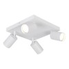 Echo Square LED Spot Light, 4 Head 20W GU10, 350°
