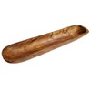 Windalf Galina Rustic Teak Wood Bowl 33 cm Antipasti Baguette