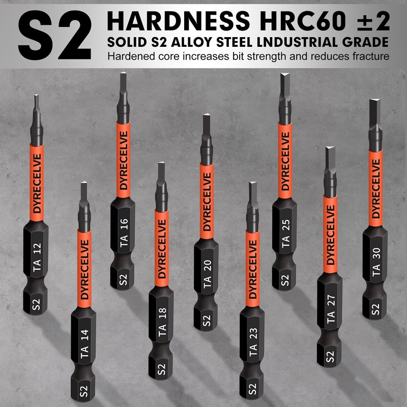 10-Pack Triangle Screwdriver Set - Premium S2 Steel Triangle Bit
