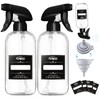 Veco 300mL (10oz) 360° Spray Bottles, 2-Pack — Adjustable Nozzle,