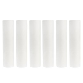 Lurrose 6 Piezas Filtro de Sedimentos 1 Micra 10 para Purificador de Agua Casa, Cartuchos Compatibles Ro Estándar, sin Adhesivos ni Reactivos, Repuest