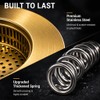 Snailhouse Sink Drain Strainer, 3 in 1 Kitchen Stainless Steel
