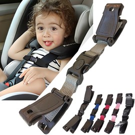 LEONIA Child Seat Escape Prevention Clip, Escape Prevention, Stroller, Going Out, Driving, High Chair, Prevents Child Belt Removal (Ash)