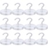 LOVIMAG Cruise Ship Essentials, 150Lbs Magnetic Hooks Heavy Duty, White