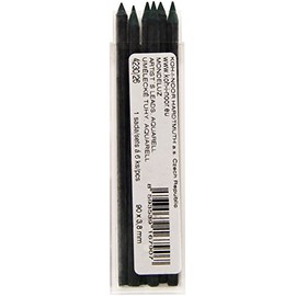 KOH-I-NOOR Aquarell Coloured Leads for 3.8mm Diameter 90mm Mechanical Pencil - Dark Green