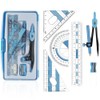 Maths Set | 8Pcs Compass Maths Protractor and Compass Set