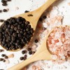 Himalayan Chef Pink Salt and Black Pepper Grinder with Stainless