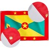 Runesol Grenada Flag, 91x152cm, 3ft x 5ft, 4 Grommets, Eyelet