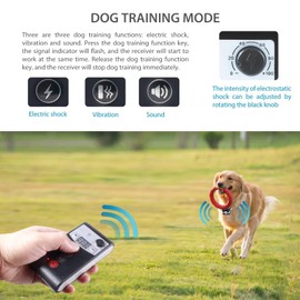 DOTSTAR Dog Wireless Fence Training Collar 2 in 1 System, Portable Dog Collar with Remote Range, 3 Training Modes, Beep, Shock, Vibration, Waterproof Rechargeable Collar