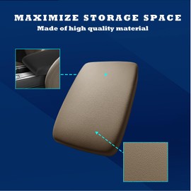 FULGURALSNAIL Center Console Lid Armrest Replacement Kit fit for Toyota for Highlander 2008 2009 2010 2011 2012 2013. (Beige)