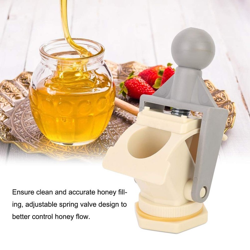 Fdit Honey Tap Gate Valve, Plastic Beekeeping Extractor Equipment Accessory