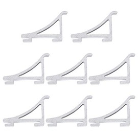 DOITOOL 8Pcs Refrigerator Shelf Clips Shelf Support Bracket for Refrigerator Cooler Freezer (Aluminium Size 4)