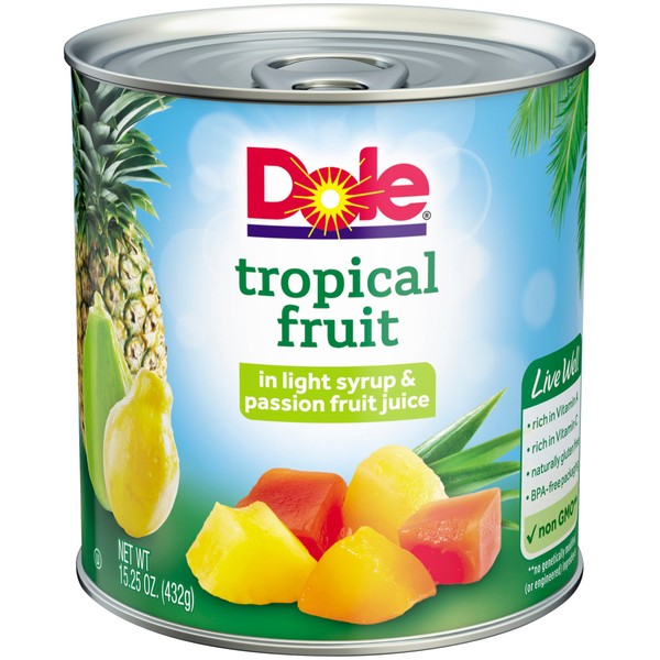 Dole, Mixed Tropical Fruit Syrp Passn Fr, 15.25 Oz