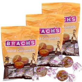 Creamy Coffee Flavour Hard Candy 3.25 Ounce Peg Bag Individually Wrapped Nostalgic Treats (Coffee(Pack of 3))