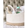 Mila Millie Baby Large Cotton Rope Diaper Caddy,Organizer Storage Bin