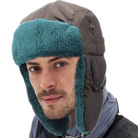 Geyoga Winter Hat Christmas Vacation Hat Cousin Costume and Insulating Socks Set Trapper Hat Windproof Cap with Earmuffs