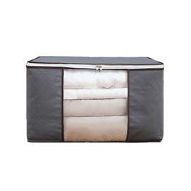 4Pcs Gray Quilt Storage Bag Organizer Large Capacity Breathable House Moving Clothes Packing Bag