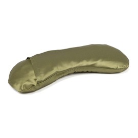 Bodhi Soft Eye Pillow with Lavender Linseed Filling | Eye Mask for Yoga, Relaxation & Meditation | Cover Made of Mako Satin or Silk | Wellness for Home (Silk/Light Green)