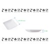 50 Canape Square Bowls, Bagasse Small Serving Bowls, Mini Dessert