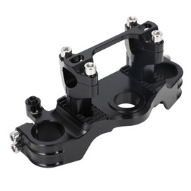 USTPO Motorcycle Top Triple Clamp 7/8" 22MM Upper Triple Tree Bar Mount with Risers Set CNC for CRF 110 CRF110F 2013-2024 CRF125F CRF125FB 2019-2024 CRF 110F 125F 125FB Black