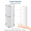 Megier Decorative Metal Standing Toilet Tissue Holder for Bathroom/Powder Room,