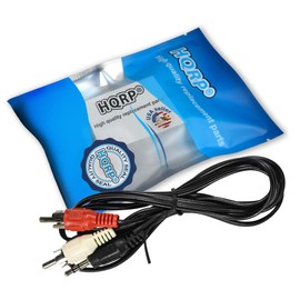 HQRP Stereo RCA to 3.5mm Audio Cable Compatible with Bluesound Vault-2, Node-2, Grace Digital GDI-IRC6000 Mondo, GDI-IRCA700 Primo, GDI-IRC7500 Encore Wi-Fi Music Player Mini Plug Cord Y-Splitter 4ft