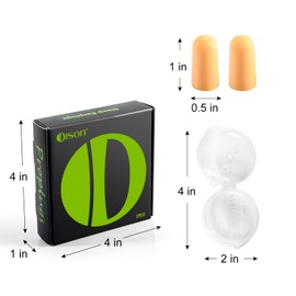 10Pairs Foam Earplugs Disposable Noise Reduction Ear Plugs, Hearing Protection Bulk Ear Plugs for Sleeping Shooting Range, Work, Travel,Concert