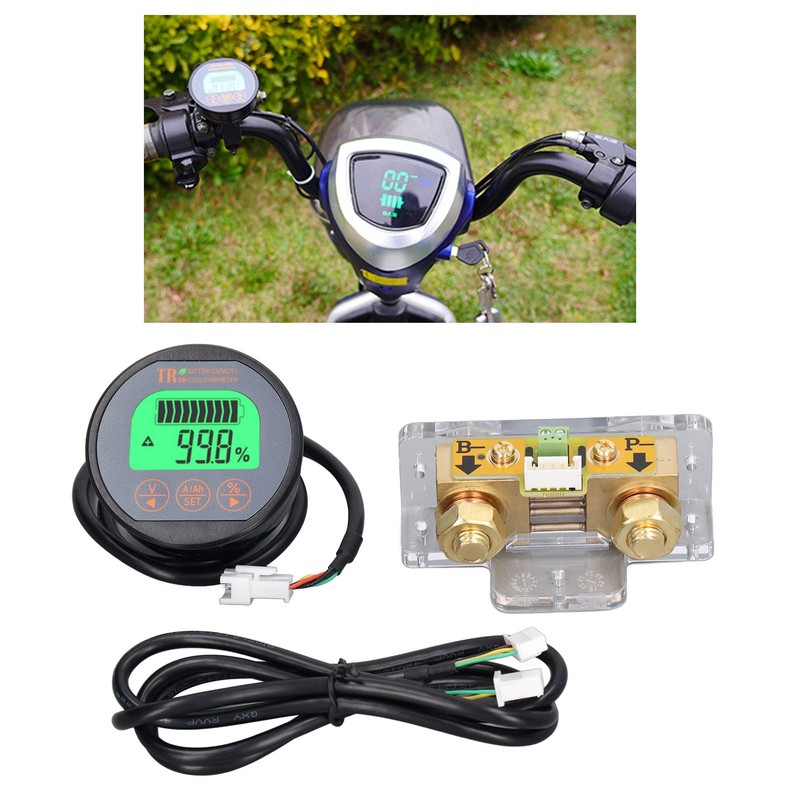 Battery Monitor Waterproof Reverse Connection Protection Battery Voltage Indicator 100V