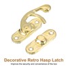 sourcing map 6 Pcs Vintage Lock Clasp, 37 x 42mm