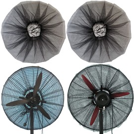 2 PACK Fan Cover for 30 Inch Industrial Pedestal Fan,Fan Dust Cover for Kids Children Finger Protection,Fan Mesh Cover for 30" Commercial Fan for Home Office Shop,Washable,Reusable,Easy to Install