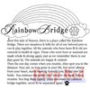 Deep Red Stamps Rainbow Bridge Rubber Cling Stamp 3.2 x