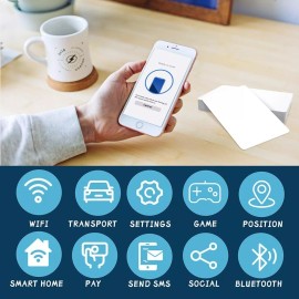 ntag215 Tarjeta Nfc Ntag215 Etiqueta Pvc Plastico Imprimible Blanco