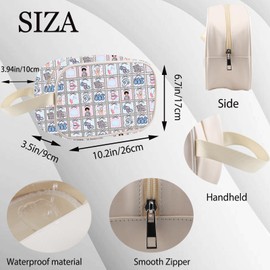 WSNANG SLP Gift Speech Therapist Toiletry Makeup Bag Speech Language Pathologist Organizer Bag Appreciation Gift (SLP Bag CA)