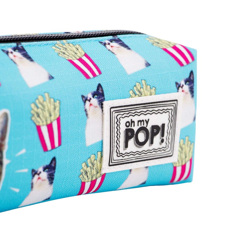 Oh My Pop! Square Pet Pencil Case, turquoise, Square HS