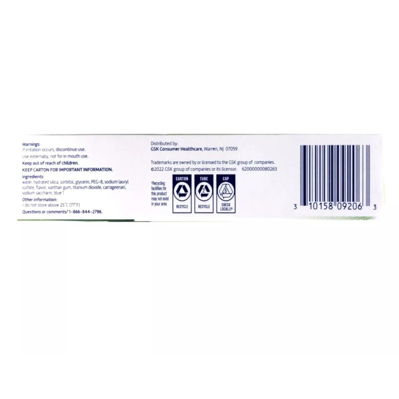 Polident Paste for Denture and Partials Cleaning, Triple Mint Freshness,3.9