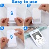 Yharnamite 4 Pcs Sliding ID Badge Holder with Clear Window