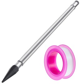 Tandefio Sand Point Water Well Drilling Kit, Sand Point Well 1-1/4" x 36" Pipe Length 60 Gauze Screen Heavy Duty Stainless Steel Drive Well Point for Hand Pump Well