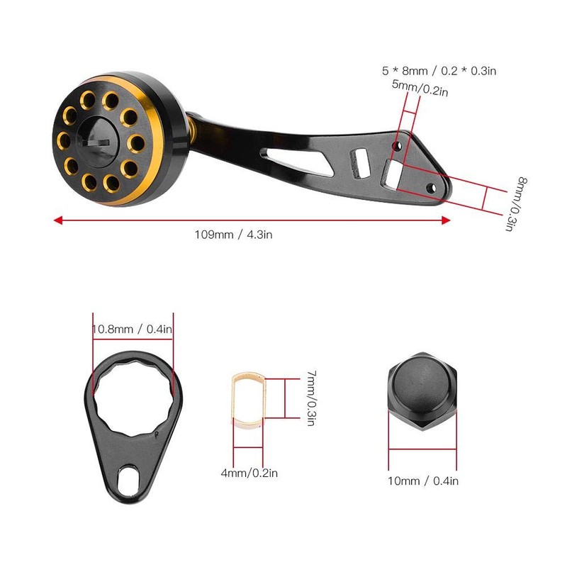 Power Reel Handle, Knob Fishing Handle Bait Reel CNC Knob